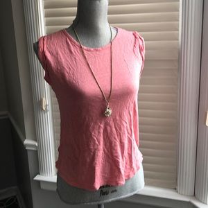 Loft- linen sleeveless tee